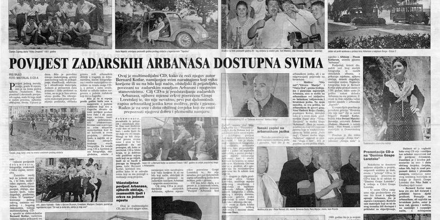 Kroničari Bernard Kotlar i Drago Marić predstavljaju knjigu “Kazivanja naših starih o tradiciji zadarskih Arbanasa” Kroničari Bernard Kotlar i Drago Marić predstavljaju knjigu “Kazivanja naših starih o tradiciji zadarskih Arbanasa”