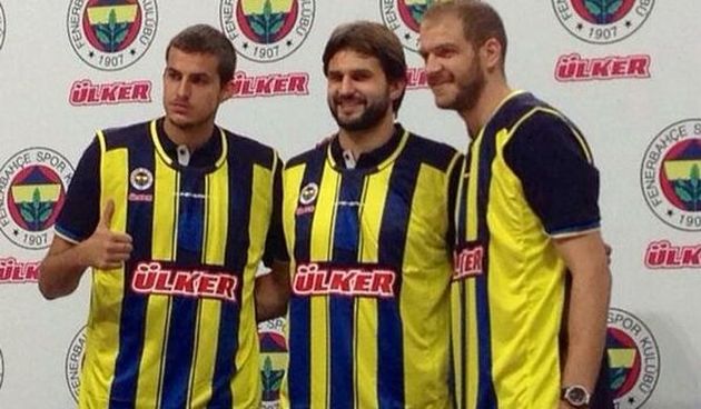 Bjelica, Kleiza i Žorić (Fenerbahče), foto: twitter