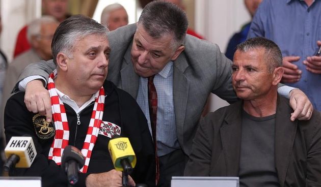 U Novinarskom domu gdje odrzan je okrugli stol u organizaciji branitelja na temu Istinom – 100 posto za Hrvatsku. Djuro Glogoski. Photo: Goran Stanzl/PIXSELL Autor  Goran Stanzl/PIXSELL Ključne riječi  veterani, branitelji prosvjednici, branitelji, okrug