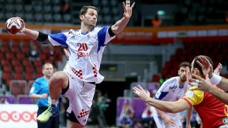 Doha, Katar – 24. svjetsko rukometno prvenstvo, 4. kolo, grupa B, Makedonija- Hrvatska. Photo: Goran Stanzl/PIXSELL