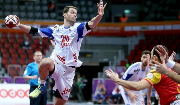 Doha, Katar – 24. svjetsko rukometno prvenstvo, 4. kolo, grupa B, Makedonija- Hrvatska. Photo: Goran Stanzl/PIXSELL