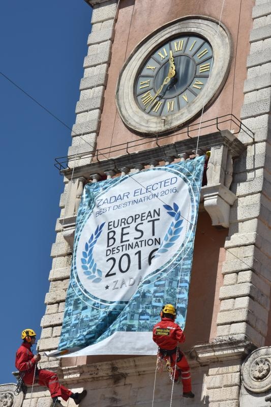 Zadru dodijeljeno priznanje European Best Destination 2016. Foto: Dino Stanin/PIXSELL Zadru dodijeljeno priznanje European Best Destination 2016. Foto: Dino Stanin/PIXSELL