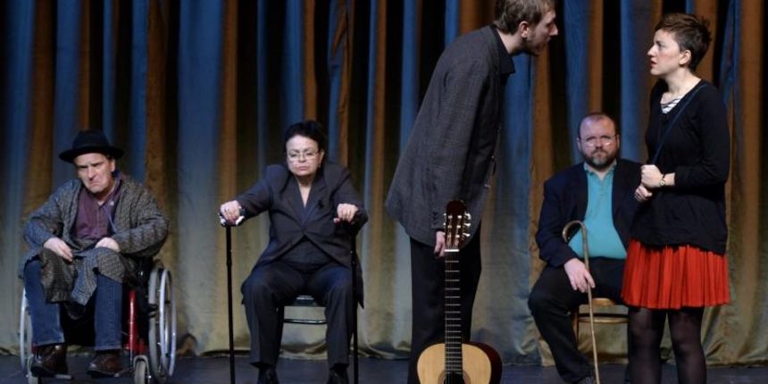 Kazaliste Kerempuh, proba kazalisne predstave Maratonci trce pocasni krug. Photo: Marko Lukunic/PIXSELL Kazaliste Kerempuh, proba kazalisne predstave Maratonci trce pocasni krug. Photo: Marko Lukunic/PIXSELL