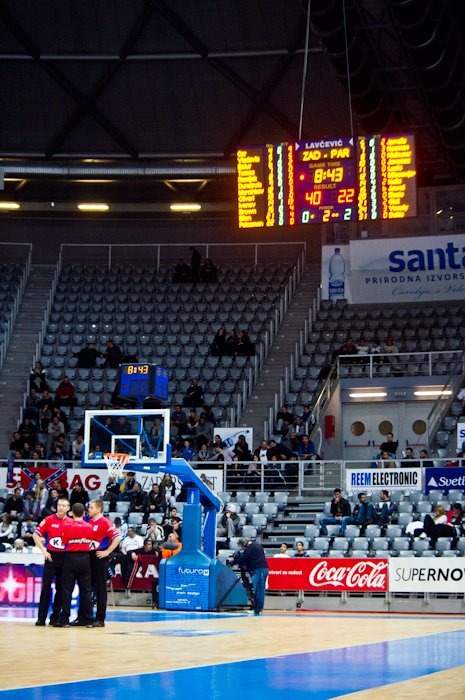 NLB liga: KK Zadar – KK Partizan 91-88, Foto: Mateo Smolic-Rocak