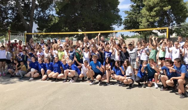 Hrvatska odbojkaška reprezentacija posjetila OŠ Smiljevac