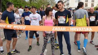 Zadar: Okupljanje natjecatelja prije sportske utrke Wings for life world run 2015., Photo: Dino Stanin/PIXSELL