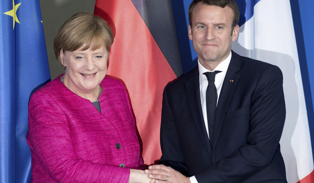 Angela Merkel i Emmanuel Macron