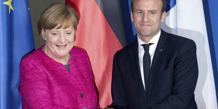 Angela Merkel i Emmanuel Macron Angela Merkel i Emmanuel Macron