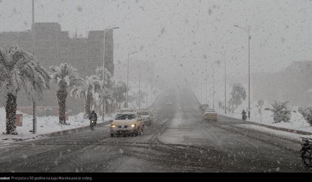 Snijeg u Maroku pao nakon 50 godina