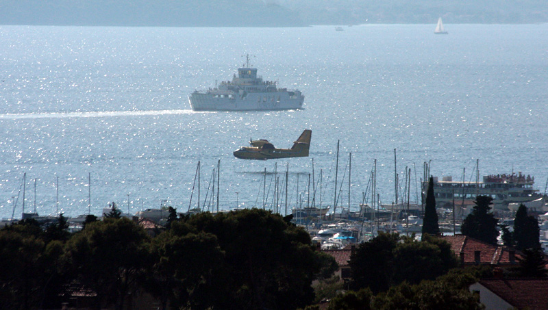 Požar na Plovaniji (foto: Marin Gospić) Požar na Plovaniji (foto: Marin Gospić)