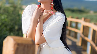 Anita Maričić u promociji modnih kreacija na Vranskom Jezeru (foto: Ivan Toman)