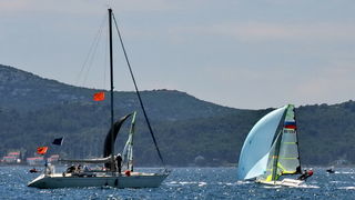 Jedrenje: SP klase 49er – drugi dan 8. svibnnja 2012, Foto: Leonard Kvarantan Jedrenje: SP klase 49er – drugi dan 8. svibnnja 2012, Foto: Leonard Kvarantan