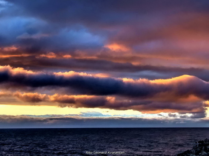 Plameni zalazak na Punta Skali, foto: L. Kvarantan