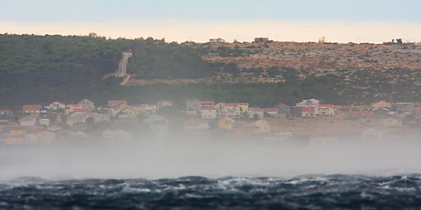 Bura, Velebitski kanal