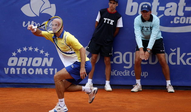 Umag, 270711.
Stella Maris.
ATP teniski  turnir 22. studena Croatia open Umag.
Ivan Ljubicic (CRO) na glavnom terenu odigrao je  mec sa Juan Carlos Ferrerom (ESP).
Na fotografiji Ivan Ljubicic. 
Foto: Srecko Niketic / CROPIX