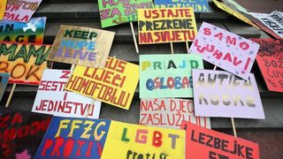 Održan je XV Zagreb Pride pod motom Još Hrvatska ni propala. Photo: PIXSELL Održan je XV Zagreb Pride pod motom Još Hrvatska ni propala. Photo: PIXSELL