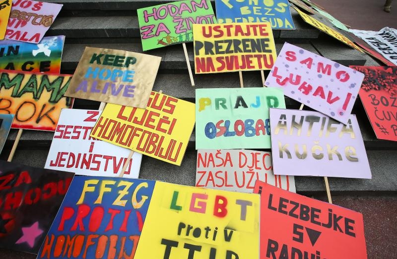 Održan je XV Zagreb Pride pod motom Još Hrvatska ni propala. Photo: PIXSELL Održan je XV Zagreb Pride pod motom Još Hrvatska ni propala. Photo: PIXSELL