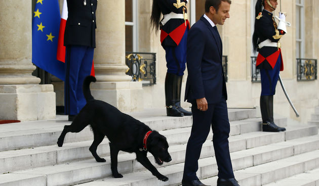 Emmanuel Macron i pas