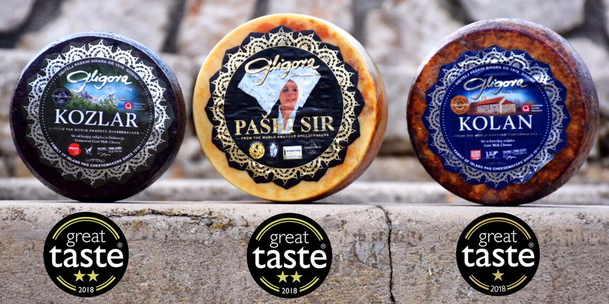 Tri sira Sirane Gligora okrunjena prestižnim nagradama na Great Taste natjecanju u Londonu