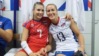 Zadar: Hrvatske i slovačke odbojkašice uoči utakmice Europskog prvenstva Zadar: Hrvatske i slovačke odbojkašice uoči utakmice Europskog prvenstva