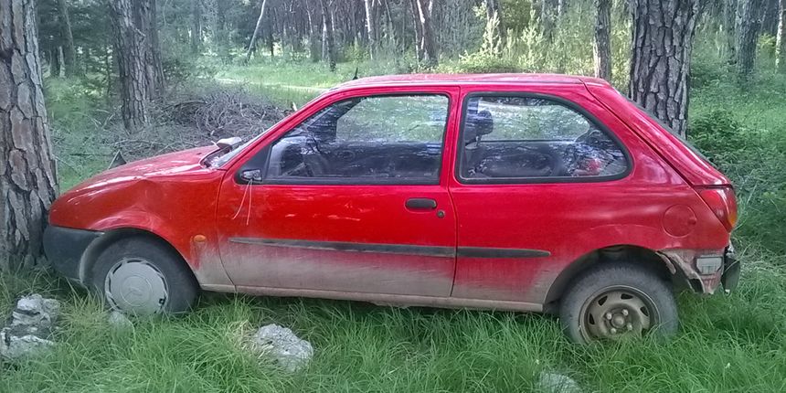 Automobil ostavljen u Park šumi Musapstan