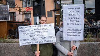 Održan prosvjed za zaštitu i sigurnost odgojno-obrazovnih ustanova