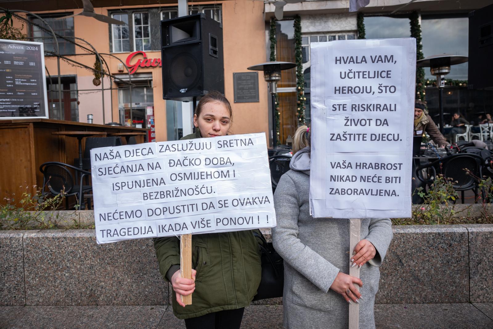 Održan prosvjed za zaštitu i sigurnost odgojno-obrazovnih ustanova