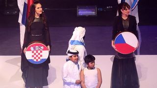 Svečano otvorenje Svjetskog rukometnog prvenstva, Lana Jurčević, foto:Goran Stanzl/PIXSELL Svečano otvorenje Svjetskog rukometnog prvenstva, Lana Jurčević, foto:Goran Stanzl/PIXSELL