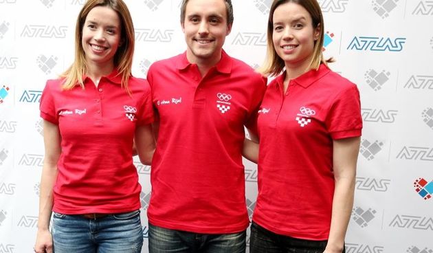 16.03.2016., Zagreb – Predstavljanje Hrvatske olimpijske taekwondo reprezentacije za Olimpijske ige u Riju. Lucija Zaninovic, Filip Grgic, Ana Zaninovic. Photo: Dalibor Urukalovic/PIXSELL