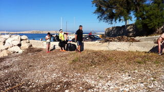 Premuda: Akcija čišćenja plaže “Zad crikve”, Foto: Ivana, Eva, Mia i Lea