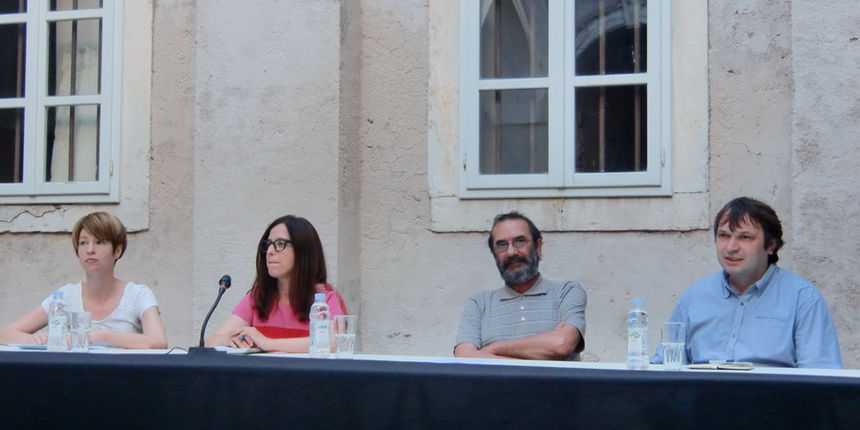 Clubture forum, tribina, Željka Tonković, Katarina Pavić, Radovan Dunatov i Davor Mišković, Kneževa palača Clubture forum, tribina, Željka Tonković, Katarina Pavić, Radovan Dunatov i Davor Mišković, Kneževa palača