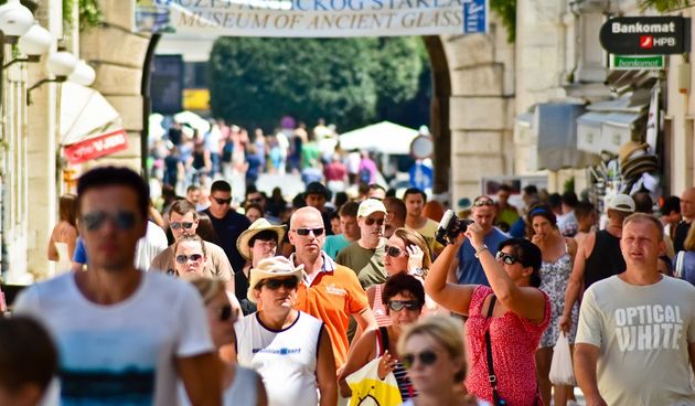 Subotnji đir po gradu, turisti, ljeto, guzva, ljudi, ulica. 19. srpnja, foto: Iva Perinčić