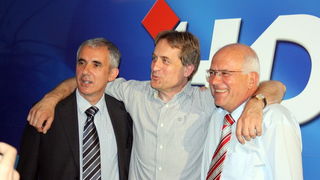 Slavlje izborne pobjede u stozeru HDZ-a, Foto: Mladen Malik