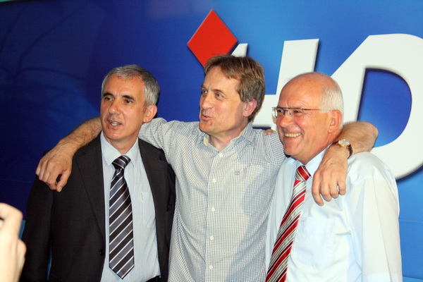 Slavlje izborne pobjede u stozeru HDZ-a, Foto: Mladen Malik