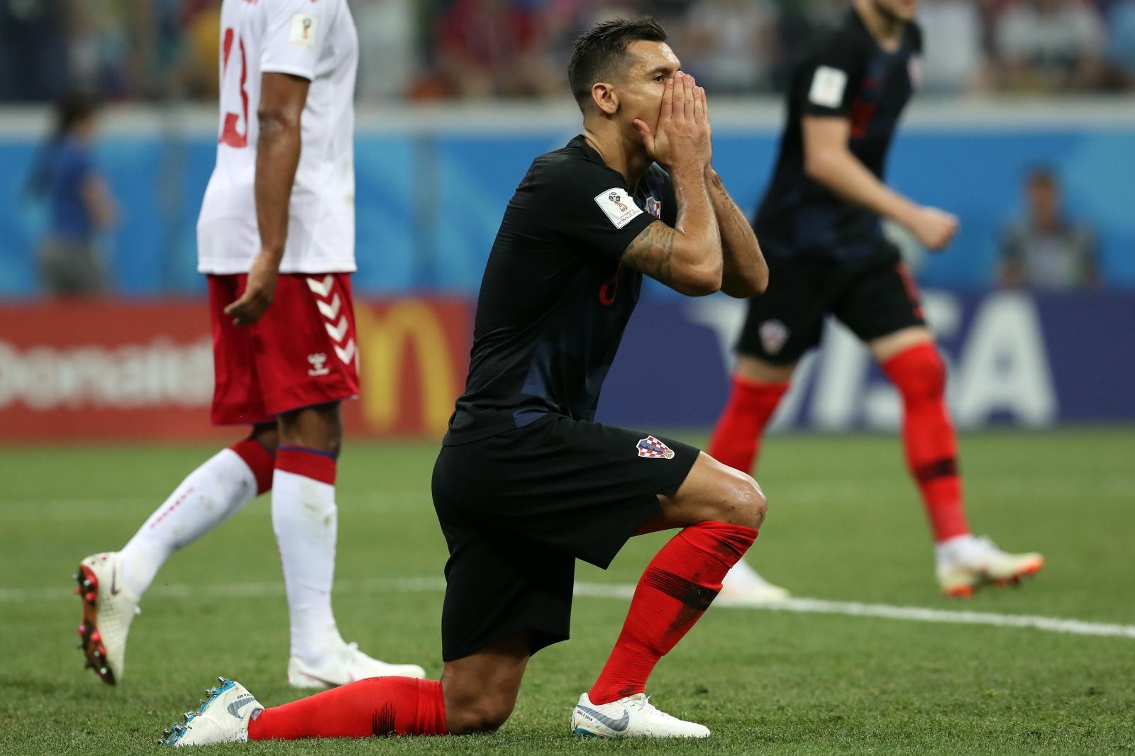 Niznji Novgorod, Rusija – Svjetsko nogometno prvenstvo 2018., osmina finala, Hrvatska – Danska 4-3 (1-1, 1-1).