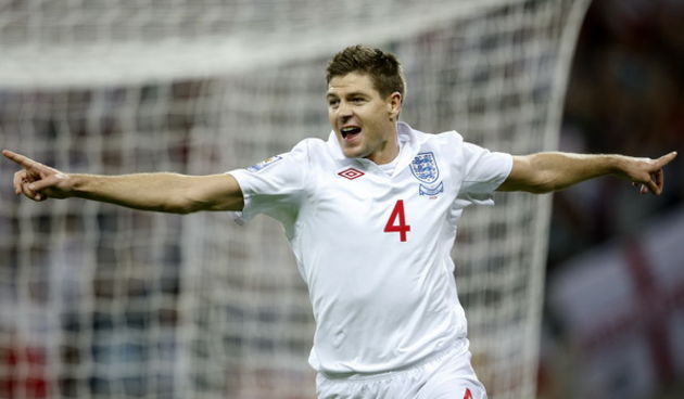 London, 090909. Stadion Wembley. Kvalifikacijska nogometna utakmica grupe 6 za Svjetsko prvenstvo u Juznoj  Africi 2010. Utakmica Engleska – Hrvatska. Steven Gerrard. Foto: Ronald Gorsic / CROPIX