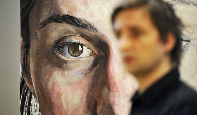 Zagreb, 260213.
Lauba, Prilaz baruna Filipovica 23a.
Otvorenje izlozbe Lovre Artukovica “Lice slike” , ciklus “Lice slike” nastao je od 2006. do 2013. godine, a prikazuje facijalne gestikulacije modela.
Na slici: detalj sa izlozbe.
Foto: Damir Krajac / CR