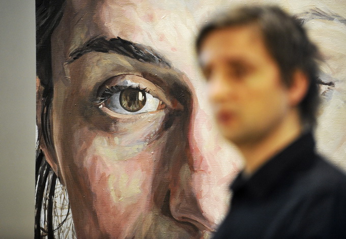 Zagreb, 260213.
Lauba, Prilaz baruna Filipovica 23a.
Otvorenje izlozbe Lovre Artukovica “Lice slike” , ciklus “Lice slike” nastao je od 2006. do 2013. godine, a prikazuje facijalne gestikulacije modela.
Na slici: detalj sa izlozbe.
Foto: Damir Krajac / CR