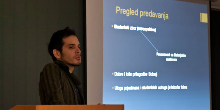 Zlatko Bukač o Bolonjskom procesu u praksi, foto: Darko Belančić Zlatko Bukač o Bolonjskom procesu u praksi, foto: Darko Belančić