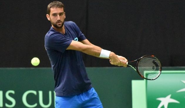 Davis Cup reprezentativci trenirali na Višnjiku. Marin Čilić. Photo: Dino Stanin/PIXSELL