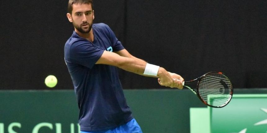 Davis Cup reprezentativci trenirali na Višnjiku. Marin Čilić. Photo: Dino Stanin/PIXSELL Davis Cup reprezentativci trenirali na Višnjiku. Marin Čilić. Photo: Dino Stanin/PIXSELL