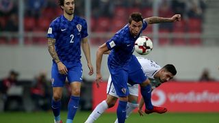 Dodatne kvalifikacije za SP 2018: Grčka – Hrvatska. Šime Vrsaljko i Mario Mandžukić Dodatne kvalifikacije za SP 2018: Grčka – Hrvatska. Šime Vrsaljko i Mario Mandžukić