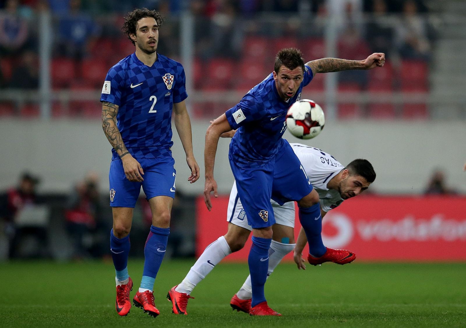 Dodatne kvalifikacije za SP 2018: Grčka – Hrvatska. Šime Vrsaljko i Mario Mandžukić Dodatne kvalifikacije za SP 2018: Grčka – Hrvatska. Šime Vrsaljko i Mario Mandžukić