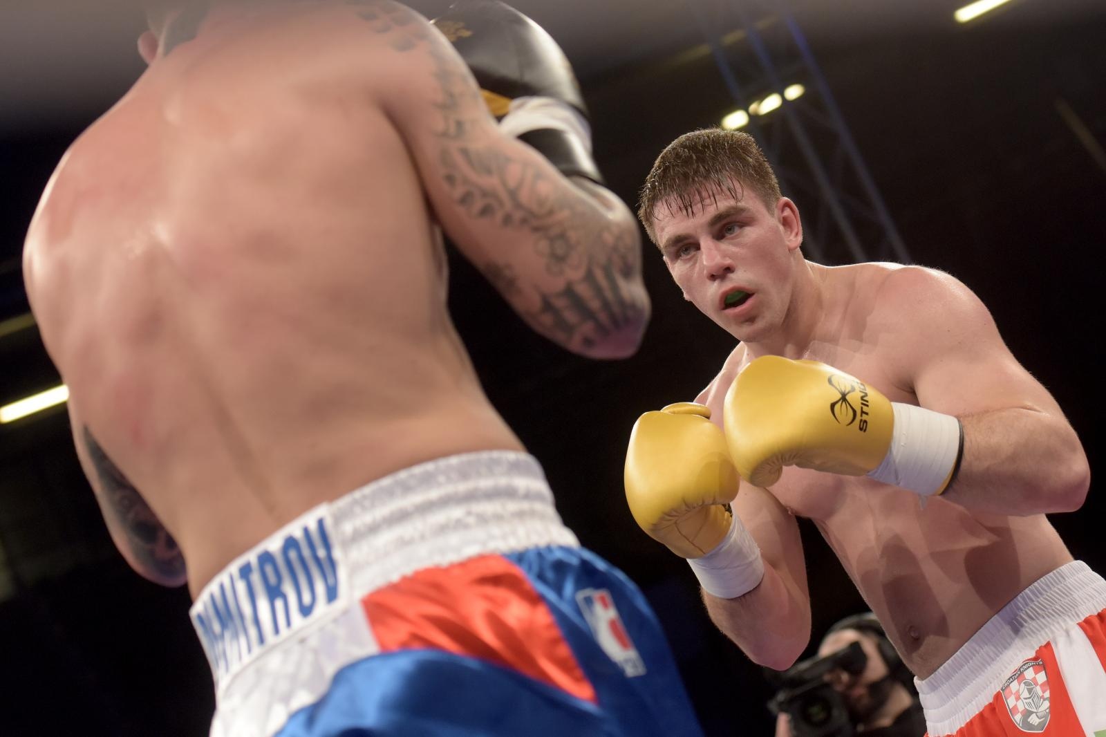 Svjetska boksacka liga, grupa B C1, kategorija 91 kg, Toni Filipi (Croatian Knights) – Kristiyan Stefanov Dimitrov (France Fighting Roosters).