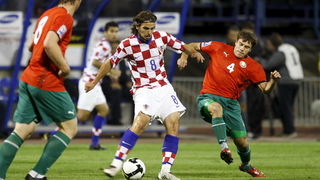 Zagreb, 050909. Stadion Maksimir. Nogometna utakmica kvalifikacija za SP u Juznoj Africi 2010. izmedju Hrvatske i Bjelorusije. Na slici: Niko Kranjcar. Foto: Goran Mehkek / CROPIX