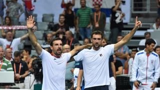 Davis Cup: Ivan Dodig/Marin Čilić – Nicolas Mahut/Pierre-Hugues Herbert 3-1. Photo. Hrvoje Jelavić/PIXSELL
