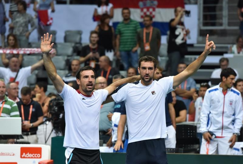 Davis Cup: Ivan Dodig/Marin Čilić – Nicolas Mahut/Pierre-Hugues Herbert 3-1. Photo. Hrvoje Jelavić/PIXSELL