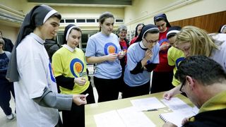 Zagreb: Sportske igre redovnica u OŠ Mato Lovrak. Photo: Goran Jakus/PIXSELL