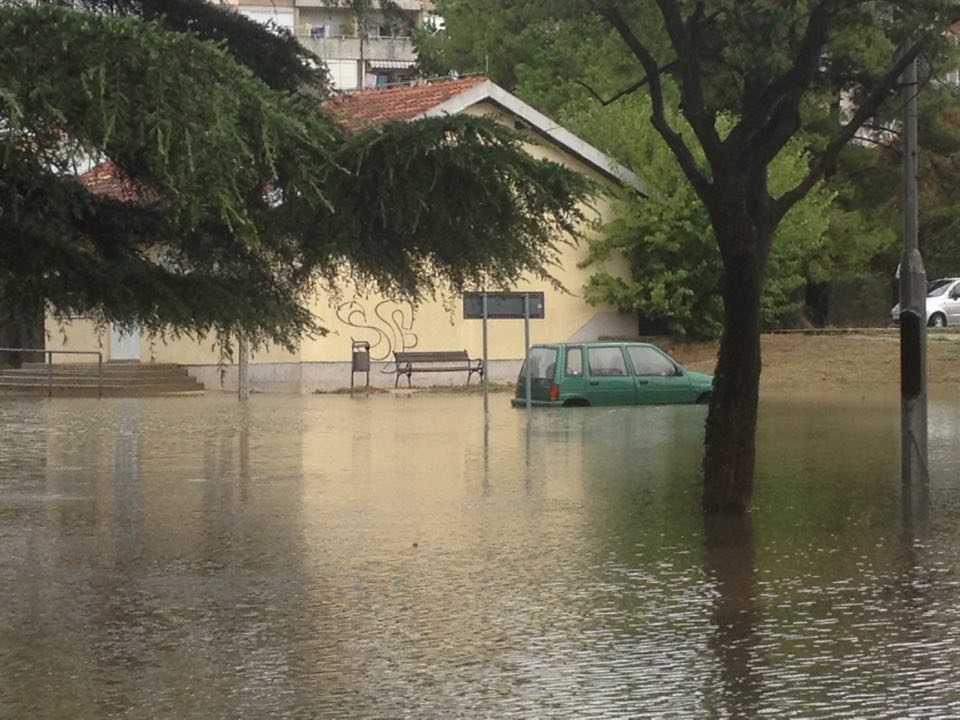 Poplava u bivšoj vojarni Franka Lisice