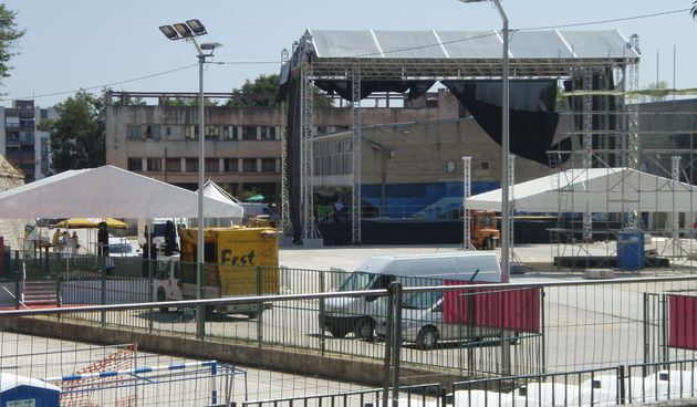 Pripreme za koncert Lennyja Kravitza